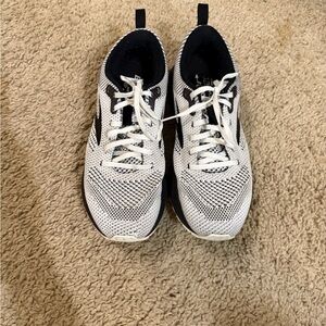 Brooks Black and White Athletic Shoes
